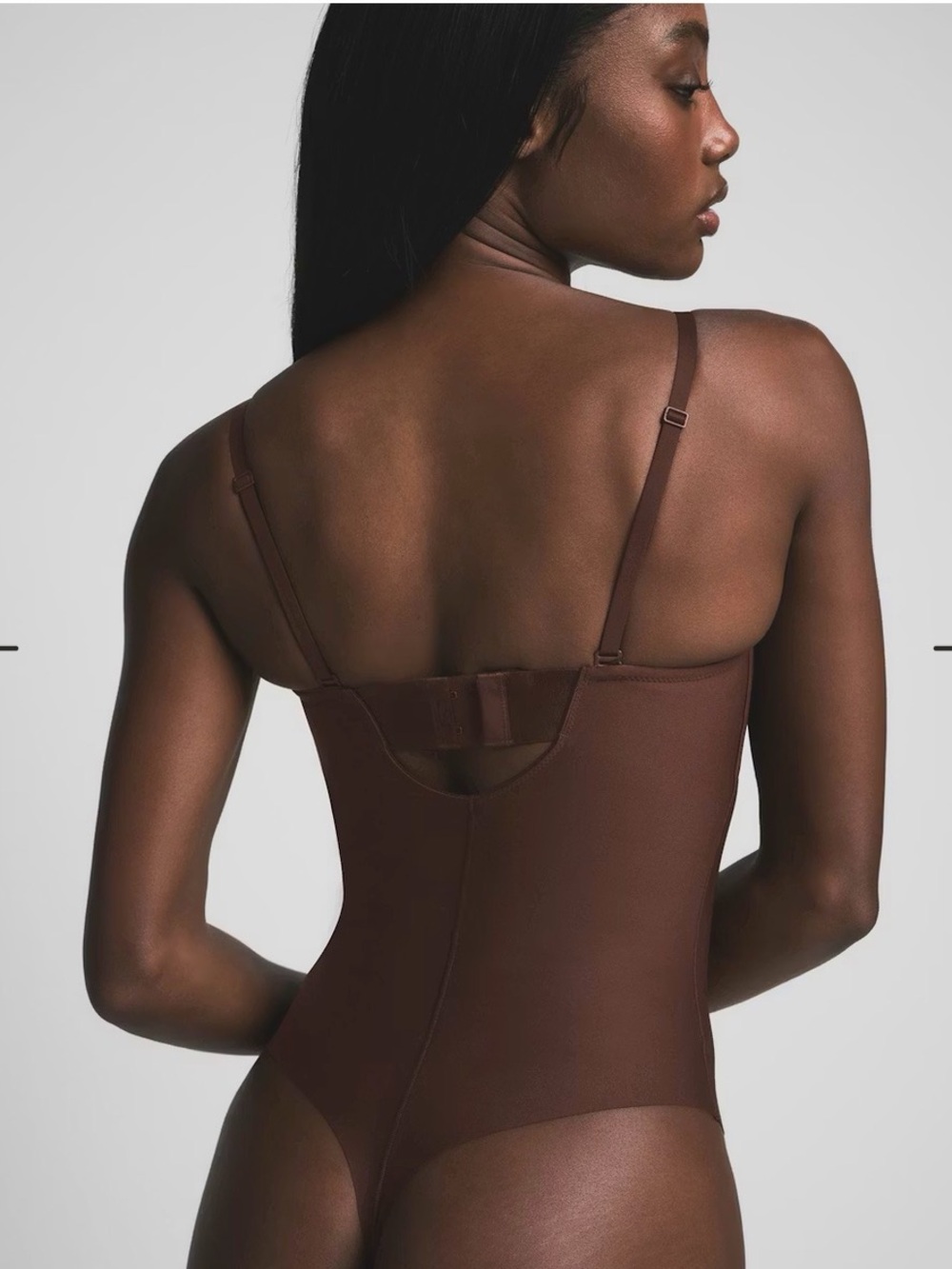 NWT- skims body - L underwire thong body suit - cocoa - Picture 2 of 7